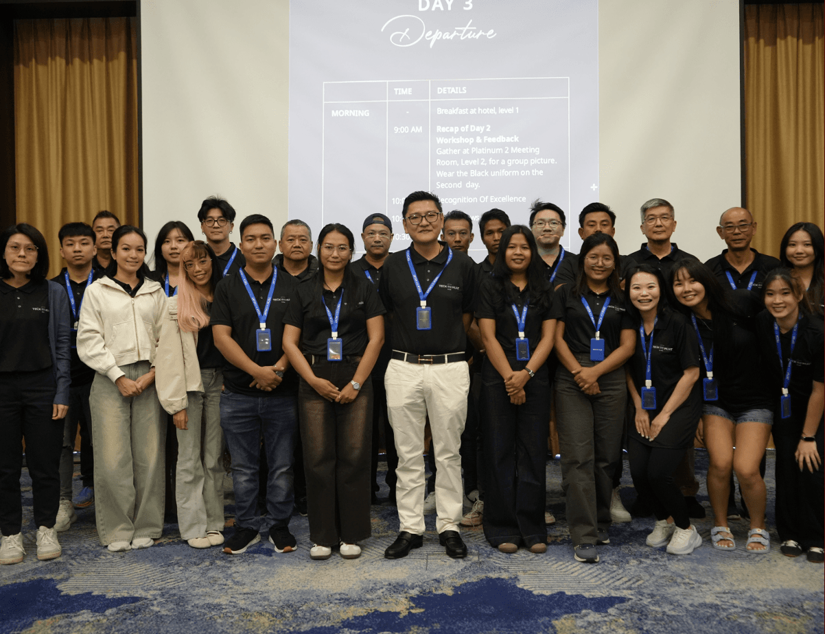 The Teck Huat team together at a company gathering